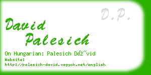 david palesich business card